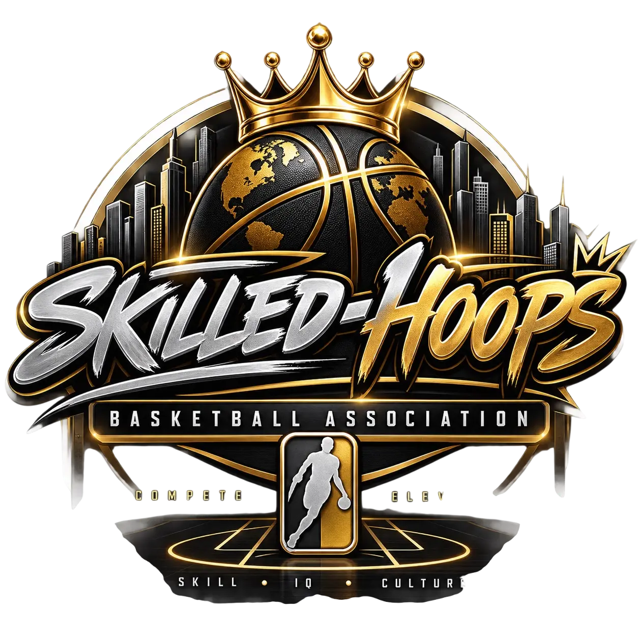 Skilled Hoops Basketball Association logo