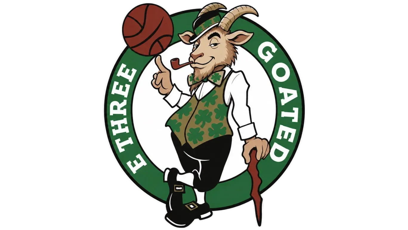 E Three Goated logo